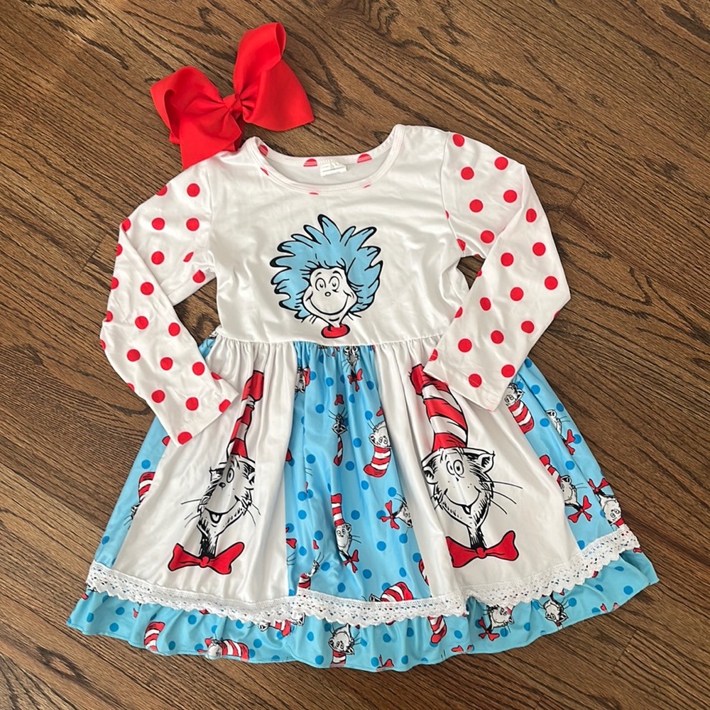 Cat & the Hat Boutique Dress, sz 5-6t